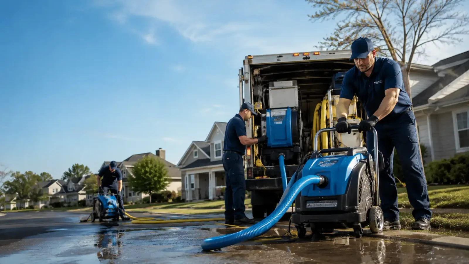 Flood Damage Cleanup in Little Rock Air Force Base, AR